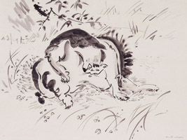 Chat dans l'Herbe, A. Masson, 1954. 
