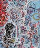 oeuvre de l'artiste Straight : the blue tree