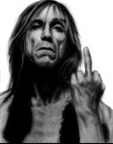 oeuvre de l'artiste Barnaba Orru : Iggy Pop