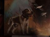 oeuvre de l'artiste PARADIS Viviane : chien de chasse