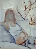 oeuvre de l'artiste Lg : Femme enceinte