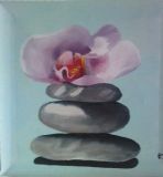 oeuvre de l'artiste CHEVALIER Catherine : La fleur et la pierre