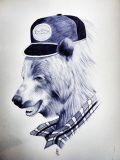 oeuvre de l'artiste YOUSSEF Boubekeur : Burt Grizzly