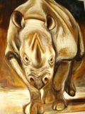 oeuvre de l'artiste GUIMBAUD Fabienne : la corne du rhinocéros