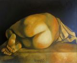 NU COUCHE SUR LE MARBRE