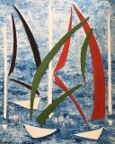 oeuvre de l'artiste JOUVE Valérie : évocation de voiles