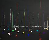 Oeuvre voiliers, mélodie nocturne - Artiste JOUVE Valérie