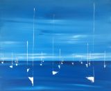 Oeuvre voiliers au mouillage3 - Artiste JOUVE Valérie