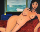 oeuvre de l'artiste JOUVE Valérie : la femme aux yeux verts