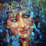 oeuvre de l'artiste Cobratec : femme Kabyle