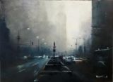 oeuvre de l'artiste ARGENTIN Yann : brume sur NY