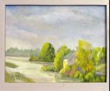 oeuvre de l'artiste AUGRY Lionel : Bretagne -le pont de Guily