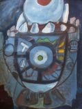 oeuvre de l'artiste Madin Benjamin : le vert d'yeux