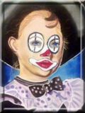 oeuvre de l'artiste Chris : le clown pleureur