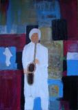 oeuvre de l'artiste ERRERA Sandrine : le saxophoniste de l'au dela