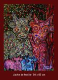 oeuvre de l'artiste LEGRAS Gérard : Vache de famille