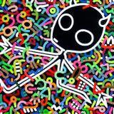 oeuvre de l'artiste ARNOULD Jak : " FULL MIGANCE OFF JAKINIAN PLANET "