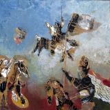 oeuvre de l'artiste JOUSSEAUME Roselyne : les porteurs d'oriflammes