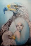 oeuvre de l'artiste Arduinna : Blue eagles
