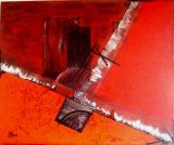 oeuvre de l'artiste Marrot Marlène : Ville Rouge