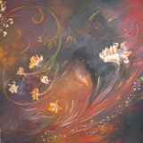 oeuvre de l'artiste MASSINI BYNEN Dominique : fleurs d'ivoir