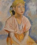 oeuvre de l'artiste MASSINI BYNEN Dominique : jeune fille indigène "henri clamens"