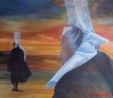 oeuvre de l'artiste Vivensang Marie-josé : les bigoudènes