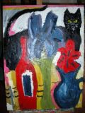 oeuvre de l'artiste H.Bancel : LE BAZAR DE SYLVINE